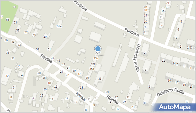 Zabrze, Rolnika Antoniego, 35i, mapa Zabrza
