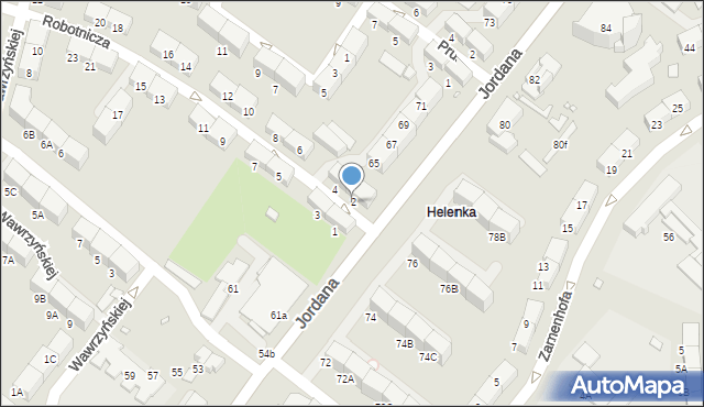 Zabrze, Robotnicza, 2, mapa Zabrza