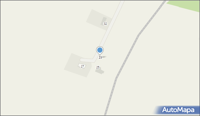 Zamość, Różana, 23, mapa Zamościa