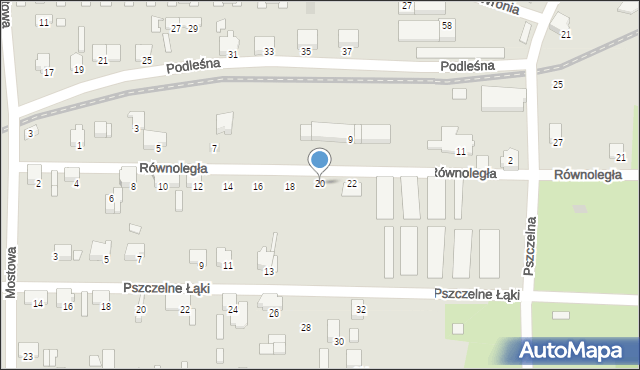 Zawiercie, Równoległa, 20, mapa Zawiercie