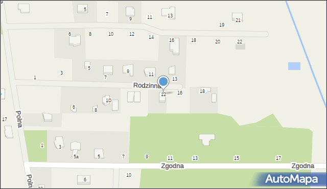 Żelechów, Rodzinna, 12, mapa Żelechów