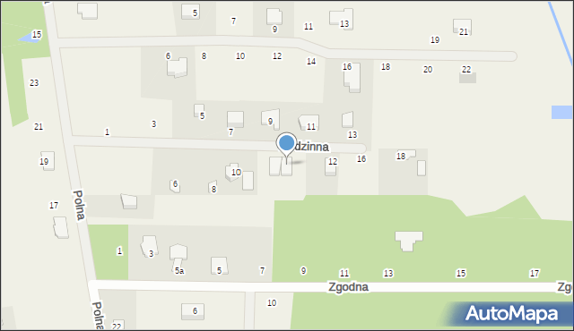 Żelechów, Rodzinna, 12a, mapa Żelechów