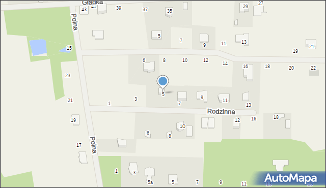 Żelechów, Rodzinna, 5, mapa Żelechów