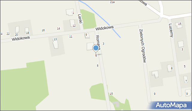 Żelechów, Romana, 6, mapa Żelechów