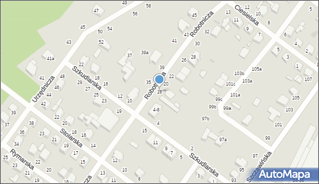 Zgierz, Robotnicza, 18, mapa Zgierz