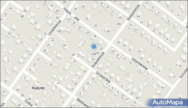 Zgierz, Robotnicza, 31a, mapa Zgierz