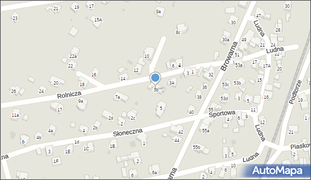 Żywiec, Rolnicza, 3b, mapa Żywiec