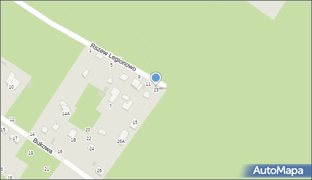 Konstantynów Łódzki, Rszew Legionowo, 13, mapa Konstantynów Łódzki
