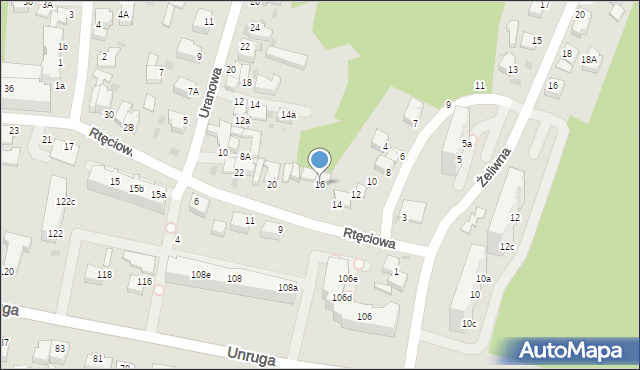 Gdynia, Rtęciowa, 16, mapa Gdyni