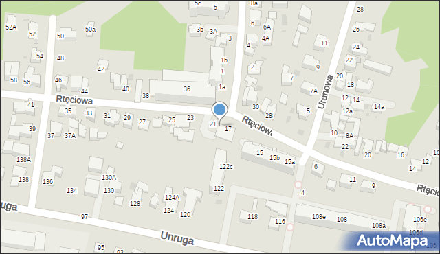 Gdynia, Rtęciowa, 19, mapa Gdyni