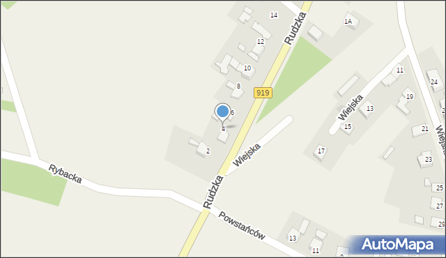 Babice, Rudzka, 4, mapa Babice