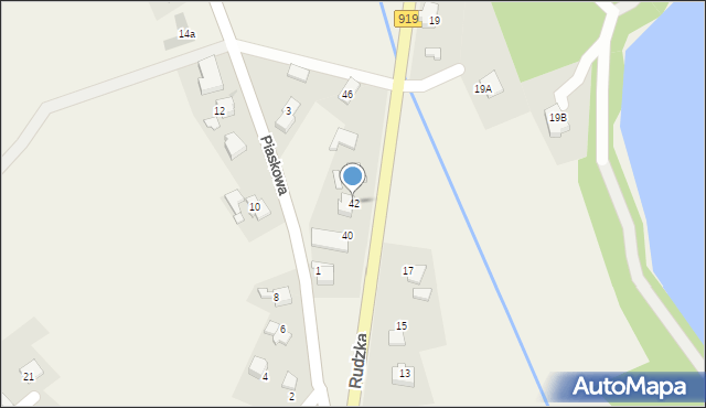 Babice, Rudzka, 42, mapa Babice