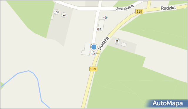 Babice, Rudzka, 46c, mapa Babice