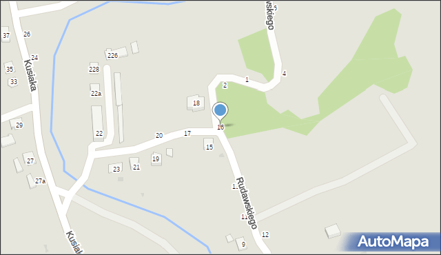 Bircza, Rudawskiego A., 16, mapa Bircza