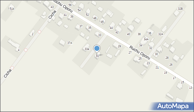 Bojszowy Nowe, Ruchu Oporu, 31, mapa Bojszowy Nowe