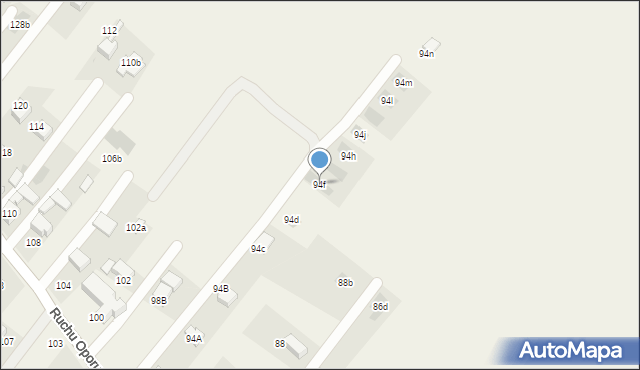 Bojszowy Nowe, Ruchu Oporu, 94f, mapa Bojszowy Nowe