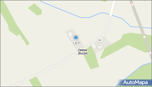 Bucze, Rudzka, 51, mapa Bucze