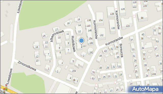 Bydgoszcz, Rudzikowa, 4, mapa Bydgoszczy