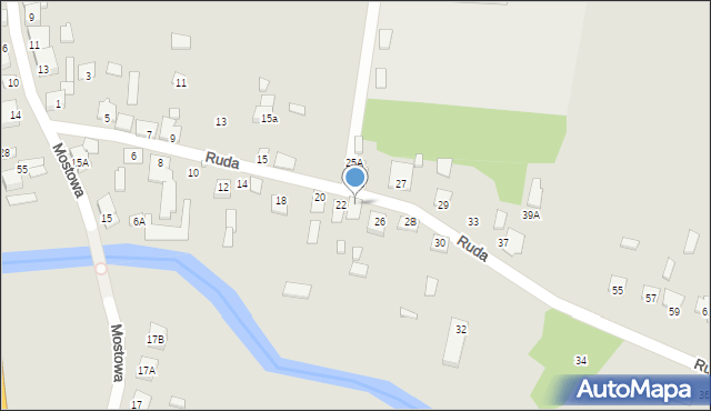 Chorzele, Ruda, 24, mapa Chorzele