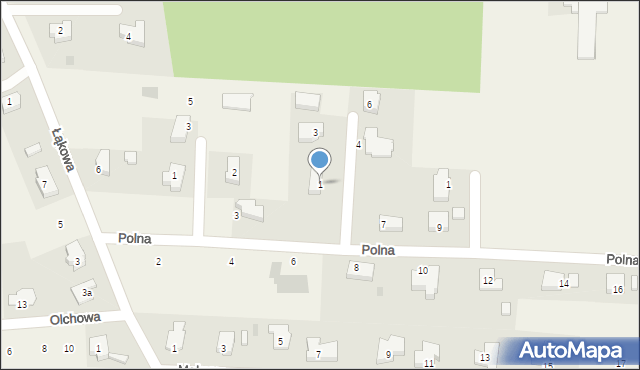 Chwalęcice, Rumiankowa, 1, mapa Chwalęcice