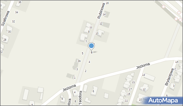 Chwaszczyno, Rubinowa, 6, mapa Chwaszczyno