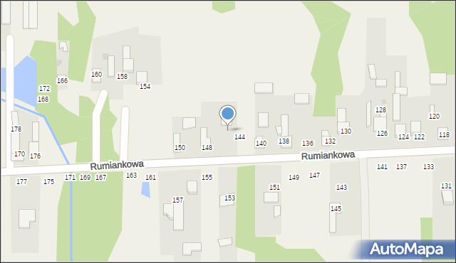 Cykarzew Północny, Rumiankowa, 146, mapa Cykarzew Północny