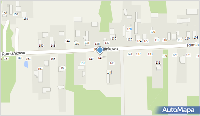 Cykarzew Północny, Rumiankowa, 147, mapa Cykarzew Północny