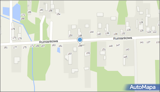 Cykarzew Północny, Rumiankowa, 155, mapa Cykarzew Północny