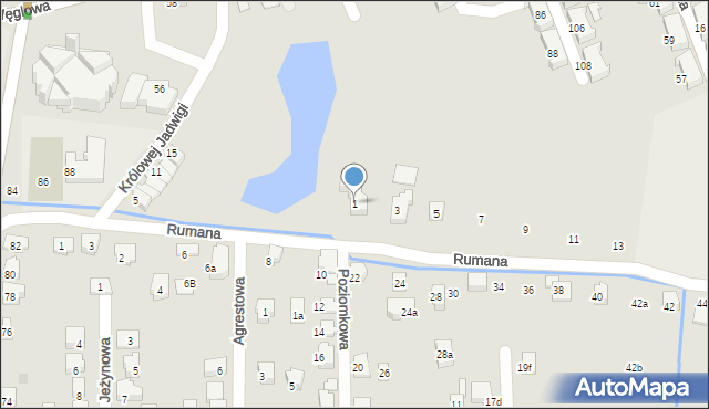 Czechowice-Dziedzice, Rumana Józefa, 1, mapa Czechowic-Dziedzic