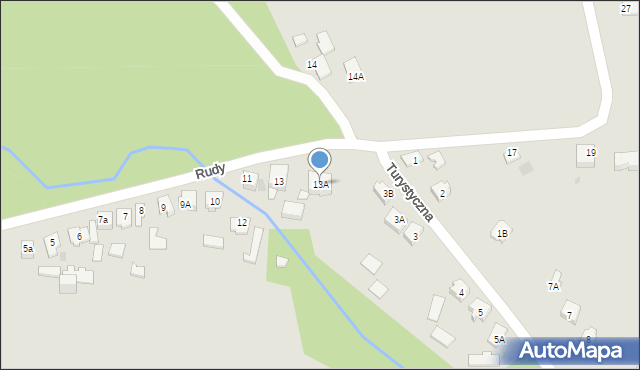Dąbrowa Górnicza, Rudy, 13A, mapa Dąbrowa Górnicza