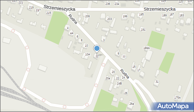 Dąbrowa Górnicza, Rudna, 12, mapa Dąbrowa Górnicza