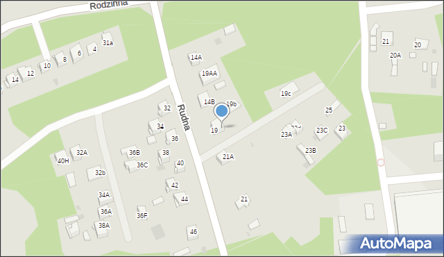 Dąbrowa Górnicza, Rudna, 21B, mapa Dąbrowa Górnicza