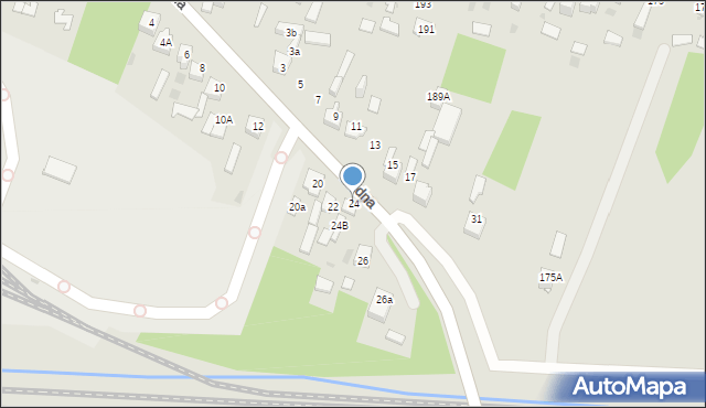 Dąbrowa Górnicza, Rudna, 24, mapa Dąbrowa Górnicza