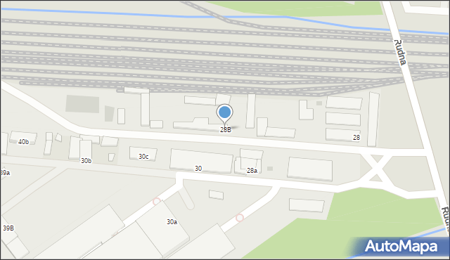 Dąbrowa Górnicza, Rudna, 28B, mapa Dąbrowa Górnicza