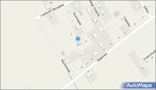 Dopiewiec, Rumcajsa, 10, mapa Dopiewiec