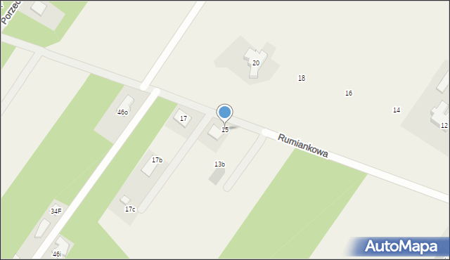 Dosin, Rumiankowa, 15, mapa Dosin