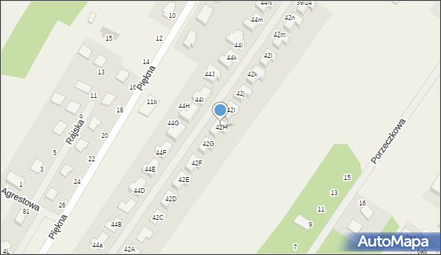 Dosin, Rumiankowa, 42H, mapa Dosin