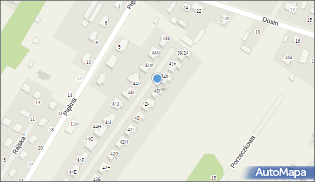 Dosin, Rumiankowa, 42l, mapa Dosin