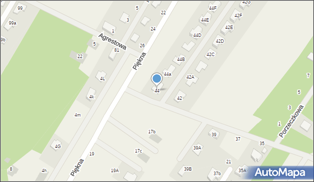 Dosin, Rumiankowa, 44, mapa Dosin