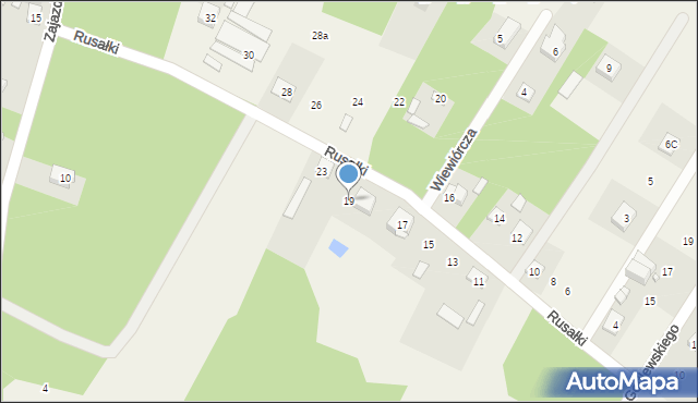 Fiukały, Rusałki, 19, mapa Fiukały