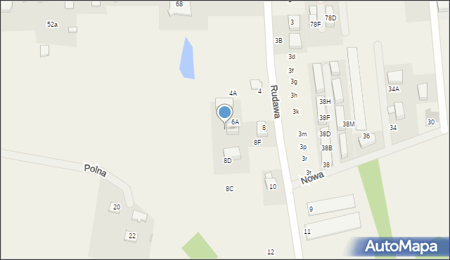 Gaj, Rudawa, 8E, mapa Gaj