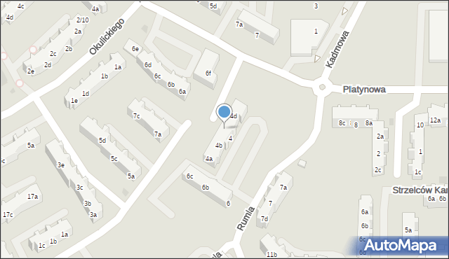 Gdańsk, Rumla Zygmunta, 4c, mapa Gdańska
