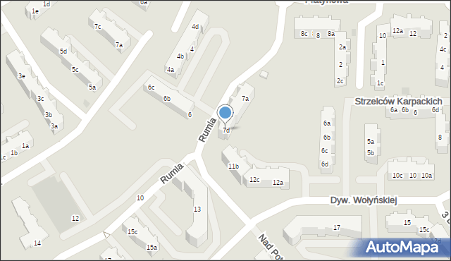 Gdańsk, Rumla Zygmunta, 7d, mapa Gdańska