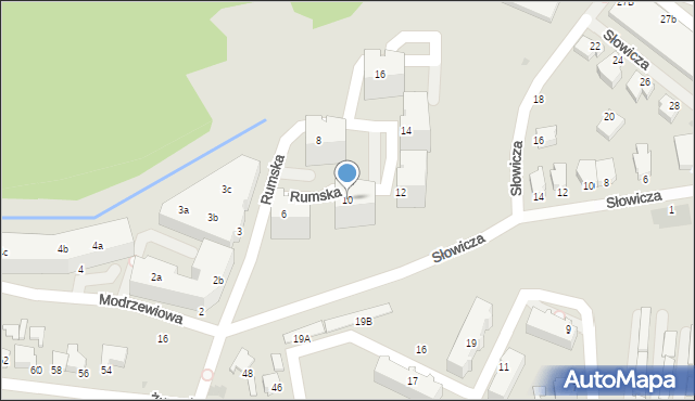 Gdynia, Rumska, 10, mapa Gdyni