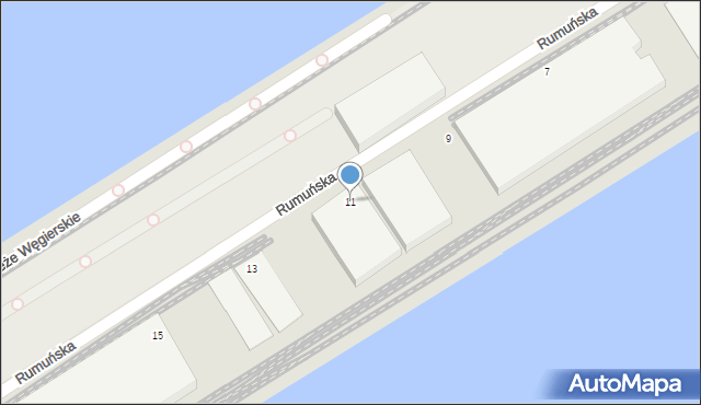 Gdynia, Rumuńska, 11, mapa Gdyni