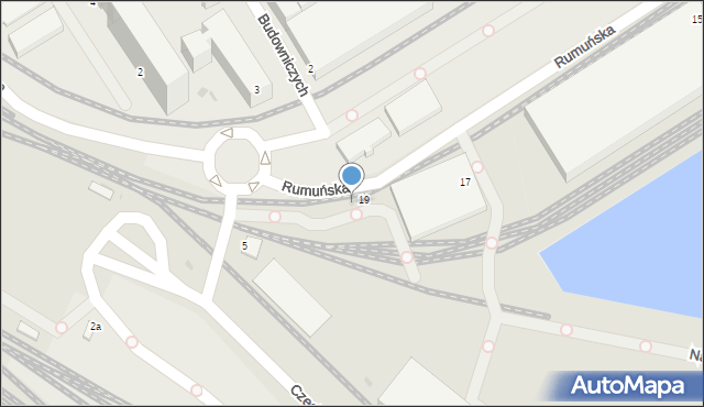 Gdynia, Rumuńska, 21, mapa Gdyni