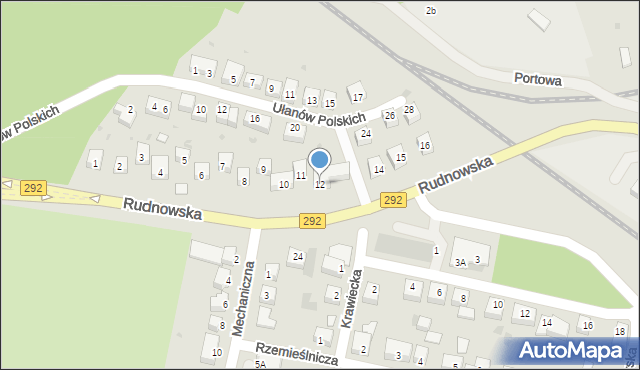 Głogów, Rudnowska, 12, mapa Głogów