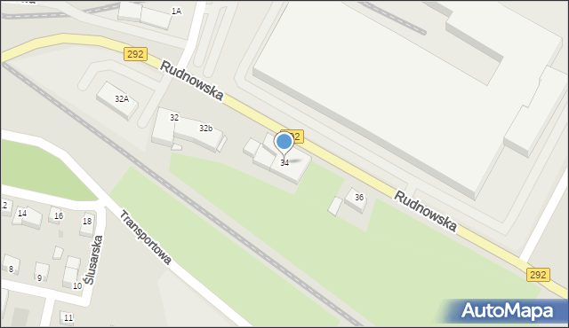 Głogów, Rudnowska, 34, mapa Głogów