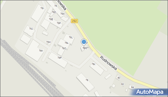 Głogów, Rudnowska, 76N, mapa Głogów