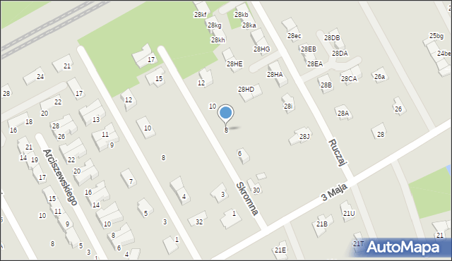 Grodzisk Mazowiecki, Ruczaj, 8, mapa Grodzisk Mazowiecki